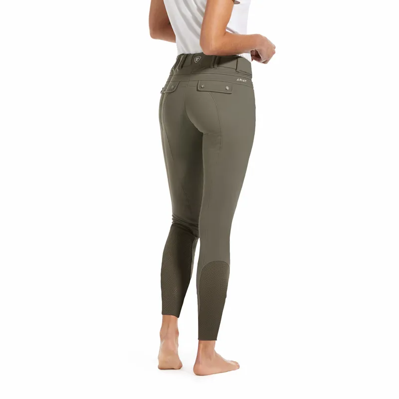 Ariat Womens Tri-Factor Grip Full Grip Seat Breech Banyan Bark-1